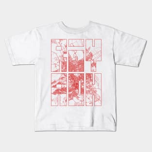 Riyadh, Saudi Arabia City Map Typography - Oriental Kids T-Shirt